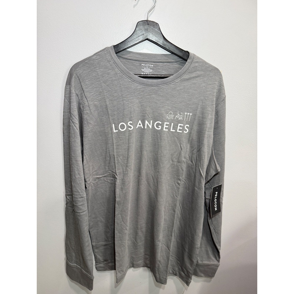 Peloton City LA Long Sleeve Gray‎ Graphic T-Shirt Mens XL CC-PC-LA-LS-BLK-XL NEW